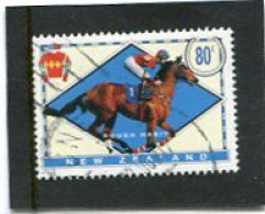 NEW ZEALAND - 1996   80c  RACEHORSES  FINE  USED - Gebraucht