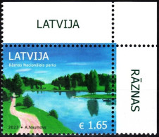 LATVIA 2023-15 Razna National Park. Nature Protection. CORNER, MNH - Protection De L'environnement & Climat