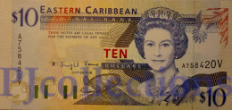EAST CARIBBEAN 10 DOLLARS 1994 PICK 32v UNC - East Carribeans
