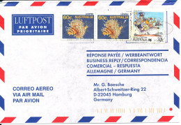 Australia Air Mail Cover Sent To Germany - Briefe U. Dokumente