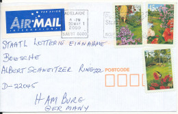 Australia Air Mail Cover Sent To Germany Adelaide 30-5-2000 FLOWERS - Lettres & Documents