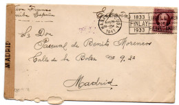 Carta De Cuba Con Censura Militar De Madrid 1941 - Cartas & Documentos