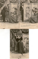 SCENETTE - 3 Cartes - Couple Amoureux - - Coppie