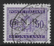 Italia Italy 1944 RSI Segnatasse GNR C50 Sa N.S53 US - Segnatasse