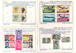 16 TIMBRES. BURUNDI . PRINCE LOUIS RWAGASORE, J.F. KENNEDY . AIRMAIL 1967 . INDÉPENDANCE 1962 - Réf. N°901T - - Nuevos