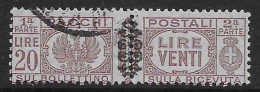 Italia Italy 1945 Luogotenenza Pacchi Postali Con Fregi L20 Sa N.PP59 US - Paquetes Postales