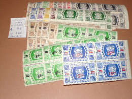 WALLIS-ET-FUTUNA 1944 N°133/146 BLOC DE 4 - NEUF SANS CHARNIERE (Pochette Roses) - Unused Stamps