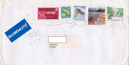 LABOUR ORGANIZATION, FLOWERS, FALCON, LANDSCAPES, STAMP ON COVER, 1994, NEW ZEELAND - Storia Postale
