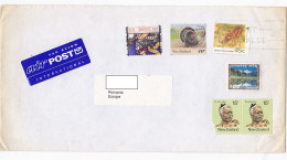 CHRISTMAS, TURKEY, INSECT, LANDSCAPE, CHIEF TE HEUHEU, STAMPS ON COVER, 1997, NEW ZEELAND - Covers & Documents