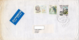 JEAN BATTEN, PILOT, PLANE, KINGFISHER BIRD, PARK, STAMPS ON COVER, 1998, NEW ZEELAND - Lettres & Documents