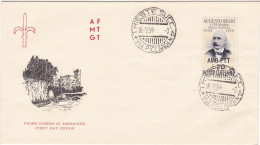 ITALIA - TRIESTE - ZONA A ( AMG FTT) - BUSTA FDC  - STORIA POSTALE - 1950 - Poststempel