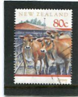 NEW ZEALAND - 1997   80c  CATTLE  BREEDS  FINE  USED - Gebraucht