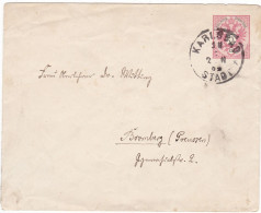 AUSTRIA - INTERO POSTALE -  BUSTA - STORIA POSTALE - VIAGGIATA - 1884 - Enveloppes