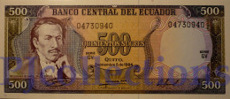 ECUADOR 500 SUCRES 1984 PICK 124a UNC - Equateur