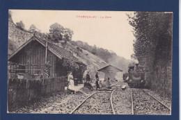 CPA [52] Haute Marne > Chamouilley Gare Station Chemin De Fer Train Non Circulé - Otros & Sin Clasificación