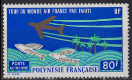 POLYNESIE FRANCAISE - Tour Du Monde D'Air France Par Tahiti - Neufs