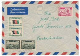 N3039 - Afghanistan (1957) - Airmail Letter To Czechoslovakia, Tariff: 8,80 AF - Afghanistan