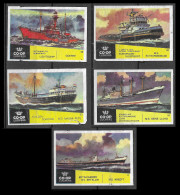 Vintage Netherlands Matchbox Label  CO-OP Lucifers SHIPS  LICHTSCHIP, SLEEPBOOT, KUILDEK, MOTORVRACHTSCHIP 5  X 3.5  Cm  - Zündholzschachteletiketten