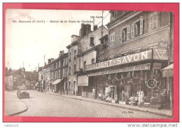 95____BEZONS........ENTREE DE LA RUE DE PONTOISE.....BAZARD MODERNE ..PUB ..TACOT...ANIMEE - Bezons