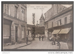 95---DEUIL Rue De L'Eglise--Commerce--Chapp Elerie--Chaussures--animé - Deuil La Barre