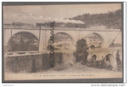 64 - ARUDY--Vallée D'Ossau--Le Viaduc Et Pont  De Germe--Train Vapeur Sur Viaduc-- - Arudy