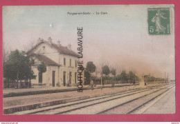 51 - PARGNY SUR SAULX---La Gare---animé--Colorisée - Pargny Sur Saulx