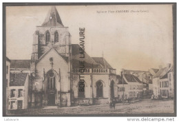 62----ARDRES--Eglise Et Place--Cachet Au Verso ( Correspondance Privée-Armée Belge) - Ardres