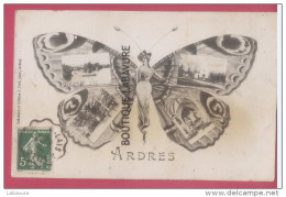 62 -  ARDRES - Souvenir Papillon Multivues - Ardres