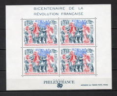 TAAF BLOC N° 1  NEUF SANS CHARNIERE COTE 12.50€     REVOLUTION FRANCAISE - Blocks & Sheetlets