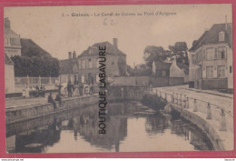 62 - GUINES--Le Canal De Guines Au Pont D'Avignon---animé - Guines
