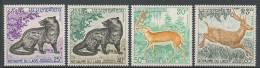 LAOS 1971 N° 236/239 ** Neufs MNH Superbes C 7.50 € Faune Animaux Sauvages Civette Chevrotain Cerf - Laos