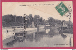 35 - REDON----La Vilaine Et Le Pont Du Chemin De Fer---péniche Chargée De Bois---animé - Redon