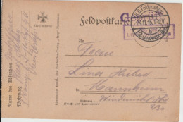 1915 - FELDPOSTKARTE "GOTT MIT UNS" ! EDITION HEPP à MANNHEIM ! - Feldpost (postage Free)