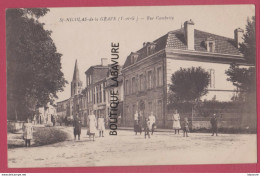 82 - SAINT NICOLAS DE LA GRAVE----Rue Gambetta---animé - Saint Nicolas De La Grave