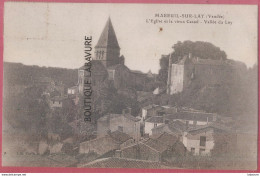 85 - MAREUILSUR LAY--L'Eglise Et Le Vieux Castel--Vallée Du Lay - Mareuil Sur Lay Dissais