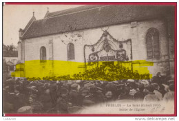 95----PRESLES..LA SAINT HUBERT 1905......SORTIE DE L EGLISE....trés Animé - Presles