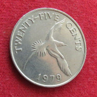 Bermuda 25 Cents 1979 KM# 18 Lt 1430 *VT Bermudes Bermudas - Bermuda