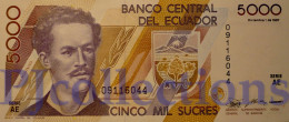 ECUADOR 5000 SUCRES 1987 PICK 126a UNC RARE - Equateur