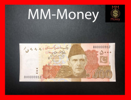 PAKISTAN 5.000 5000  Rupees  2019  P. 51 "low Serial 0000912"      UNC - Pakistán