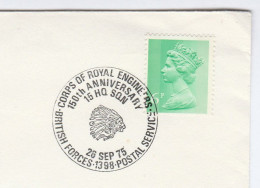 1975 NATIVE AMERICAN Indian Cover BRITISH FORCES Event GB Stamps Military - Indios Americanas