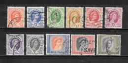 RHODESIA NYASALAND  1954   11 USATI Lot Lotto - Rhodesia & Nyasaland (1954-1963)