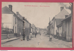 80 - SAINT OUEN---( ST OUEN ) Rue Centrale---animé - Saint Ouen