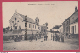 80 - SAINT OUEN---( ST OUEN ) ---Rue Des Ecoles-----animé - Saint Ouen