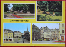 AK Crimmitschau Werdau Sahnpark Markt Bild Und Heimat Deutschland DDR Gelaufen Used Postcard A24 - Crimmitschau