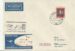 DDR FDC 1958 ERST FLUG - Airmail