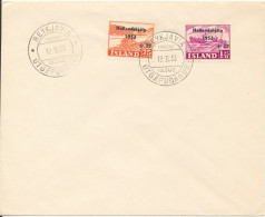 Iceland FDC 12-2-1953 Help To The Netherlands (The Flood) Complete Set Of 2 - FDC