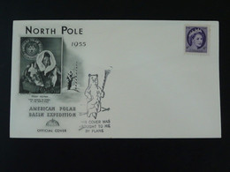 Lettre Cover American Polar Basin Expedition North Pole Canada 1955 Ref 102957 - Arctic Expeditions