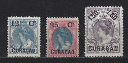 Nederlandse Antillen Curacao 26 27 28 MLH Ong ; Frankeerzegels 1901 - Curaçao, Nederlandse Antillen, Aruba