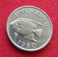 Bermuda 5 Five Cents 1980 KM# 16 Lt 1438 *VT Fish Bermudes Bermudas - Bermuda