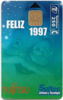Spain - Telefónica - Fujitsu, Softec, Feliz 1997 - P-231 - 12.1996, 5.000ex, Mint - Emisiones Privadas